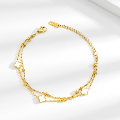 Double-Layer Clover Bracelet