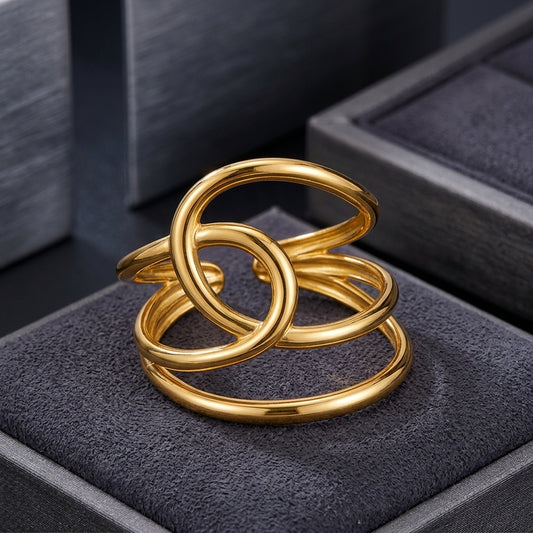 Abstract Multi-Layer Wrap Ring.