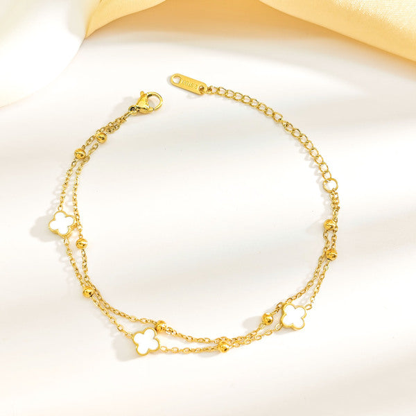 Double-Layer Clover Bracelet
